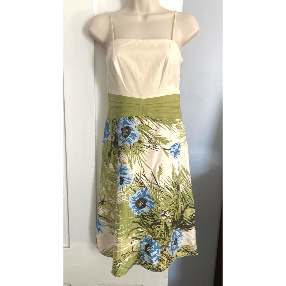 Ann Taylor Silk Floral Midi Dress NWOT Size 2 Petite